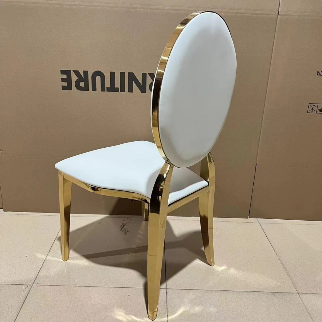 Sawa Gold Stainless Steel Wedding Chair for Banquet Event Hotel