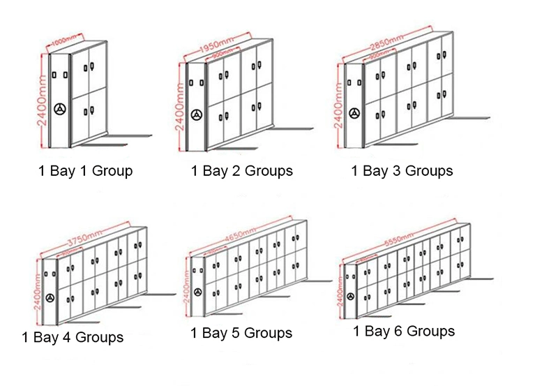 Quality Library Movable Steel Compact Mobile Shelving Office Book Rack