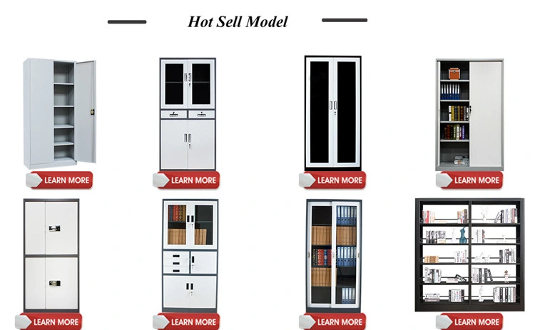 Filling Cabinets for Book Furniture Glass Door Steel Customized School Office Filing Cabinet