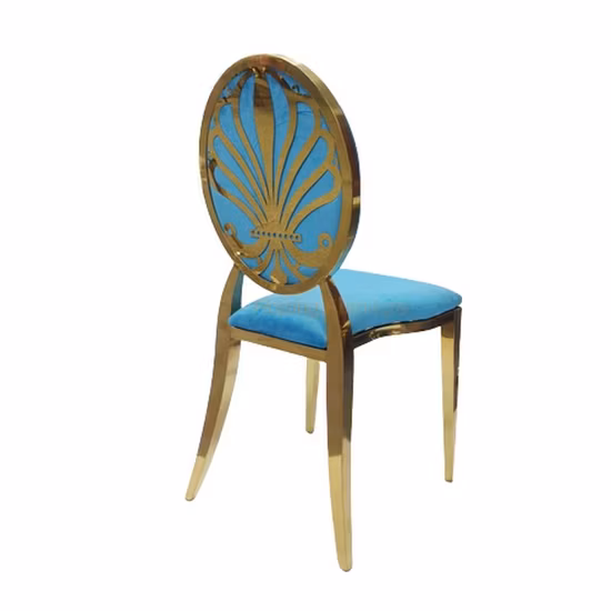 저렴한 가격 쌓을 수 있는 이벤트 임대 스테인레스 스틸 연회 웨딩 다이닝 의자