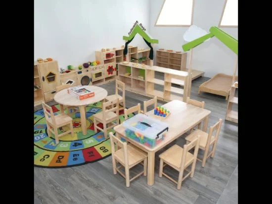 도매 중국 공장 어린이 유치원 어린이 의자 가구, 아기 나무 가구, 유치원 테이블과 의자, 학생 교실 의자 가구