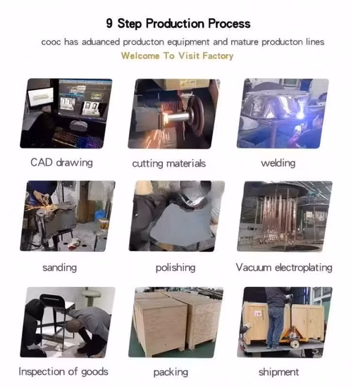 연회 사건 호텔을 위한 Sawa 금 스테인리스 결혼식 의자