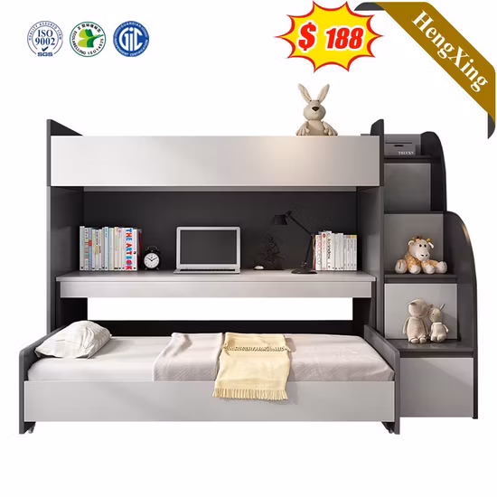 저렴하고 단순한 디자인 현대 가정 침실 학교 가구 저장 층을 가진 나무로 되는 학생 이층 침대