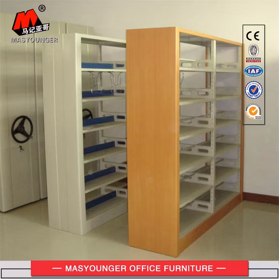 이중 전면 금속 단일 선반 학교 책장